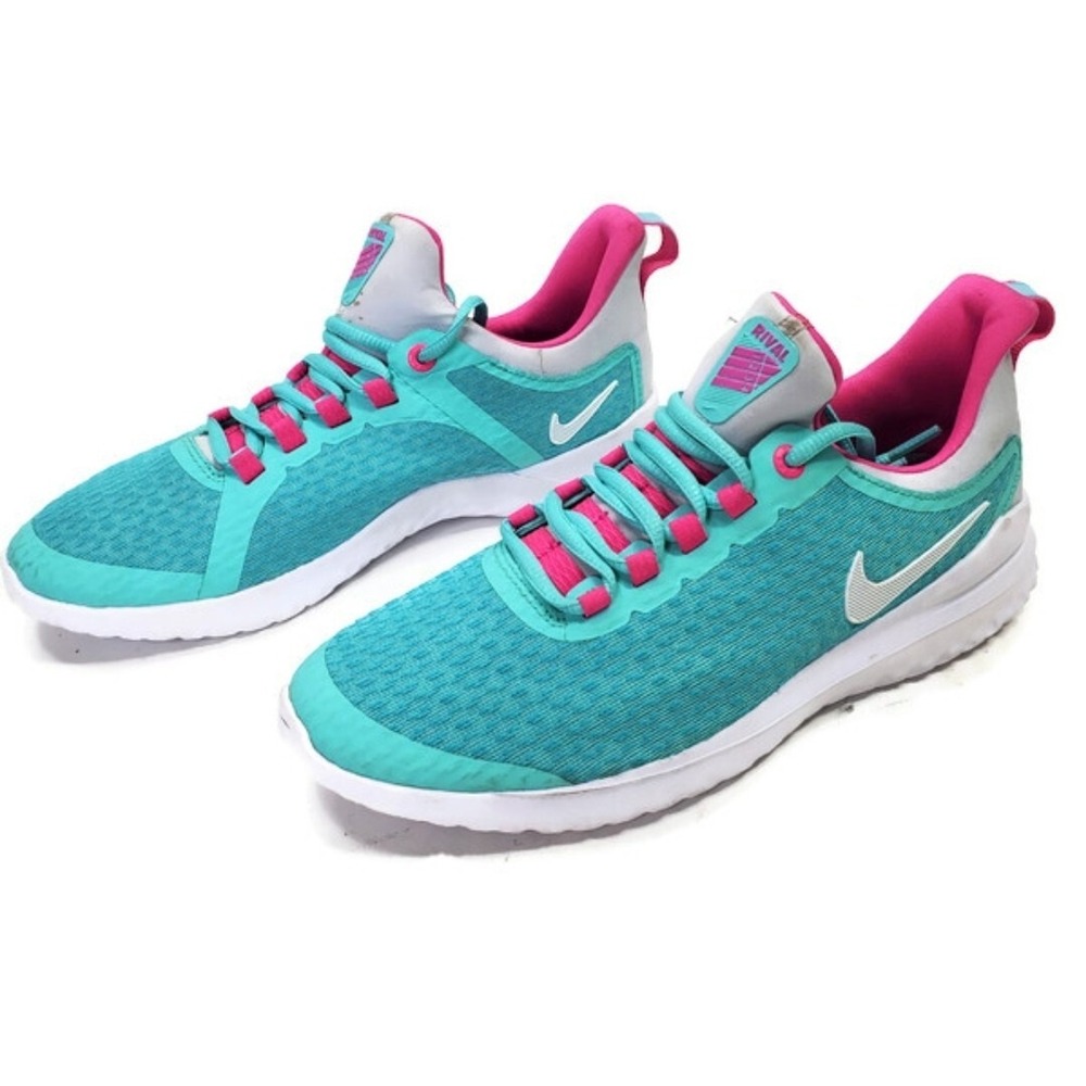 Nike Renew Rival Aqua Pink GS BV0799-300 Blue Sneakers Womens Size 7.5 / 6Y